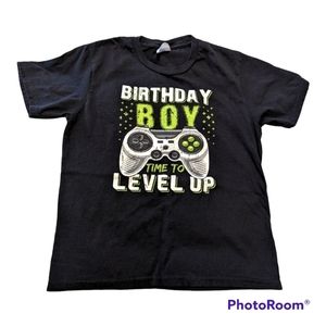 𝅺level Up Gamer Birthday Tee Size Small 7/8